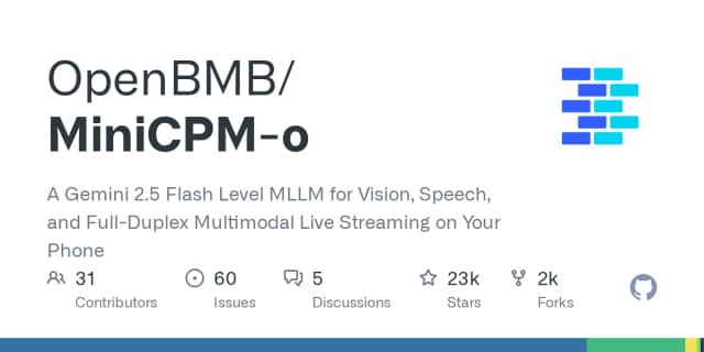MiniCPM-o - Open Source | AIWire | AIWire