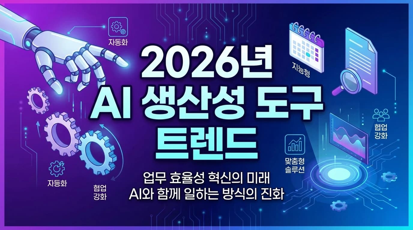 2026년 AI 생산성 도구 트렌드: ChatGPT부터 Notion AI까지 완벽 가이드