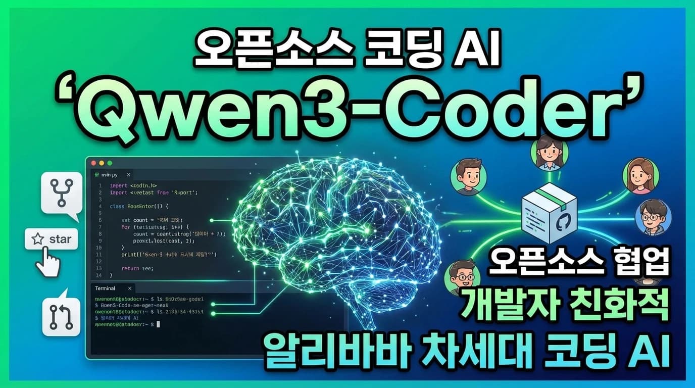 Qwen3-Coder-Next: 80B 파라미터 중 3B만 활성화하는 초희소 코딩 모델