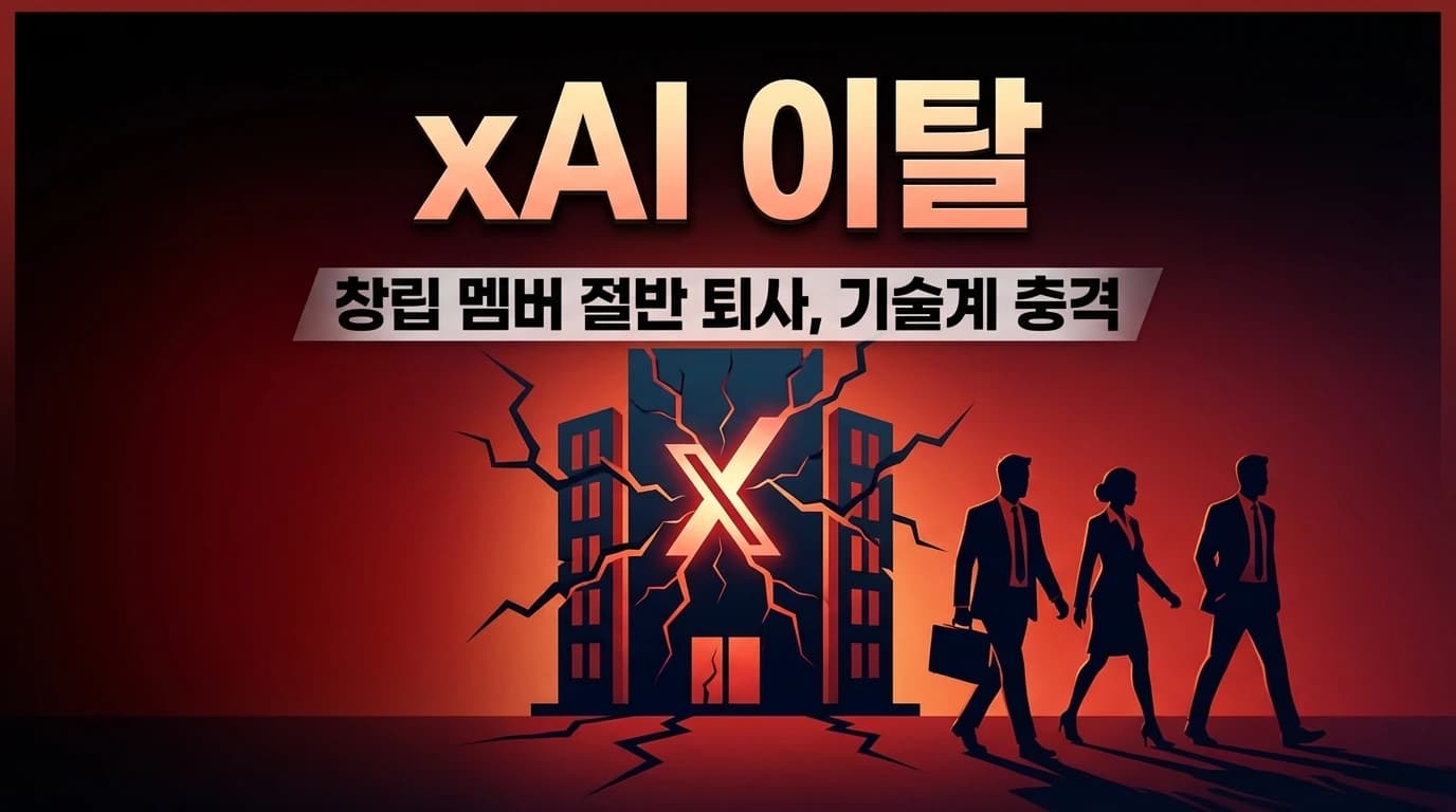 xAI 공동창업자 절반 이탈: Elon Musk AI 제국의 내부 균열