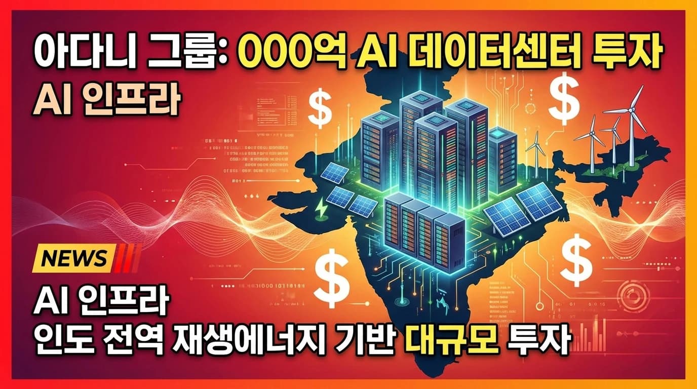 Adani, $1,000억 AI 데이터센터 투자: 인도 AI 인프라의 초대형 베팅