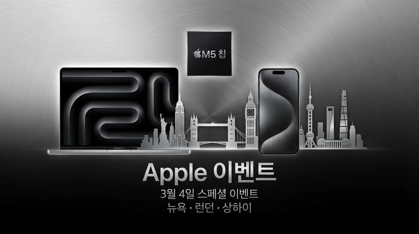 Apple, 3월 4일 글로벌 동시 이벤트 발표: AI 시대의 새로운 하드웨어 라인업