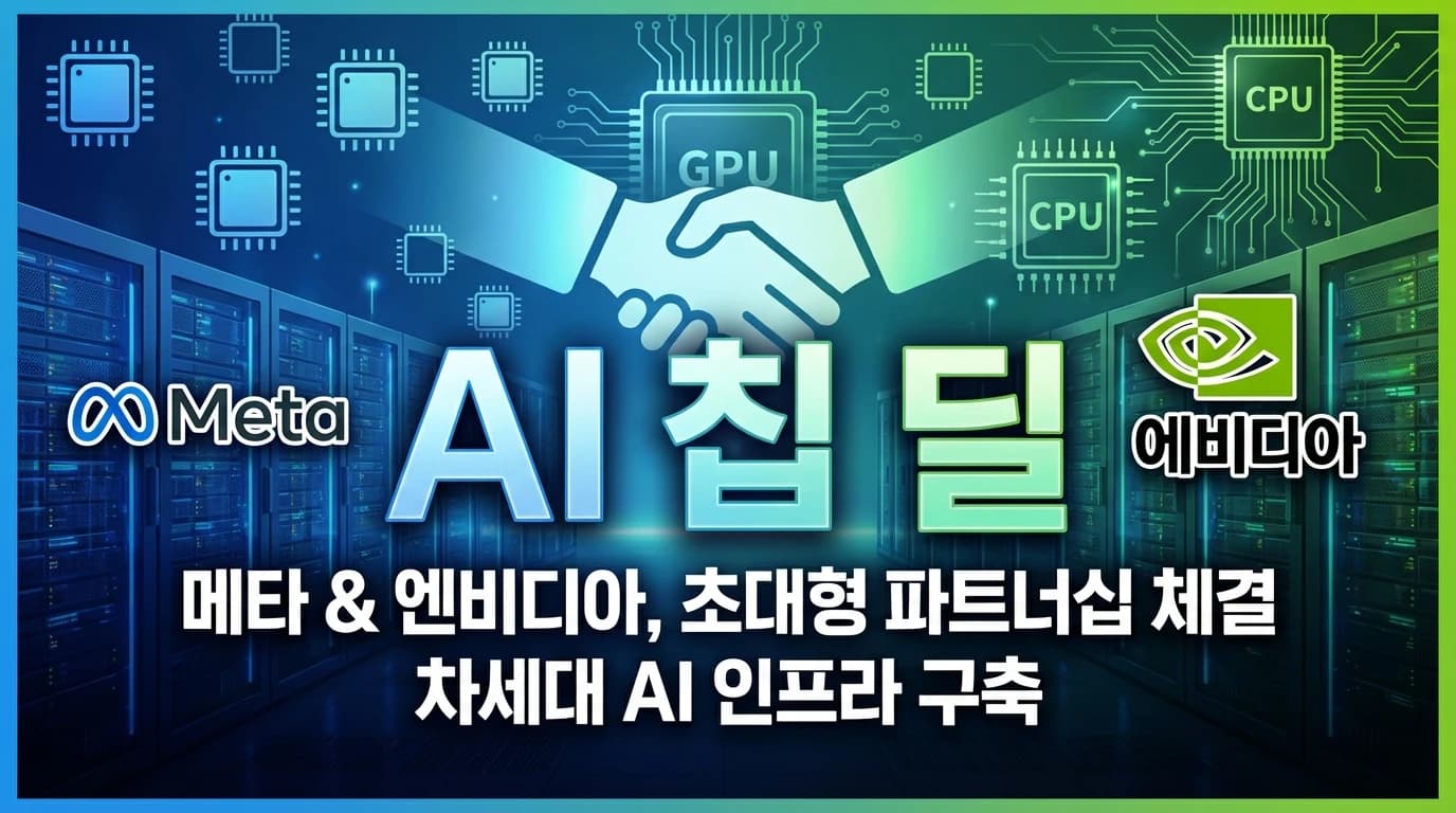 Meta-Nvidia 수백억 달러 AI 칩 딜: 수백만 개 GPU·CPU 다년 계약 체결