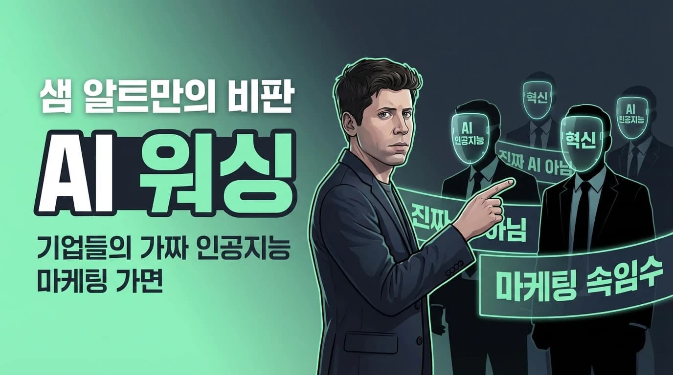 Sam Altman, 'AI 워싱' 경고: 기업들이 AI를 감원 핑계로 악용하고 있다