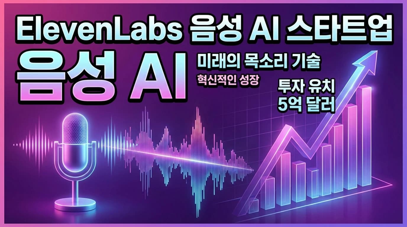 ElevenLabs 5억 달러 Series D 투자 유치: 음성 AI 기업가치 110억 달러