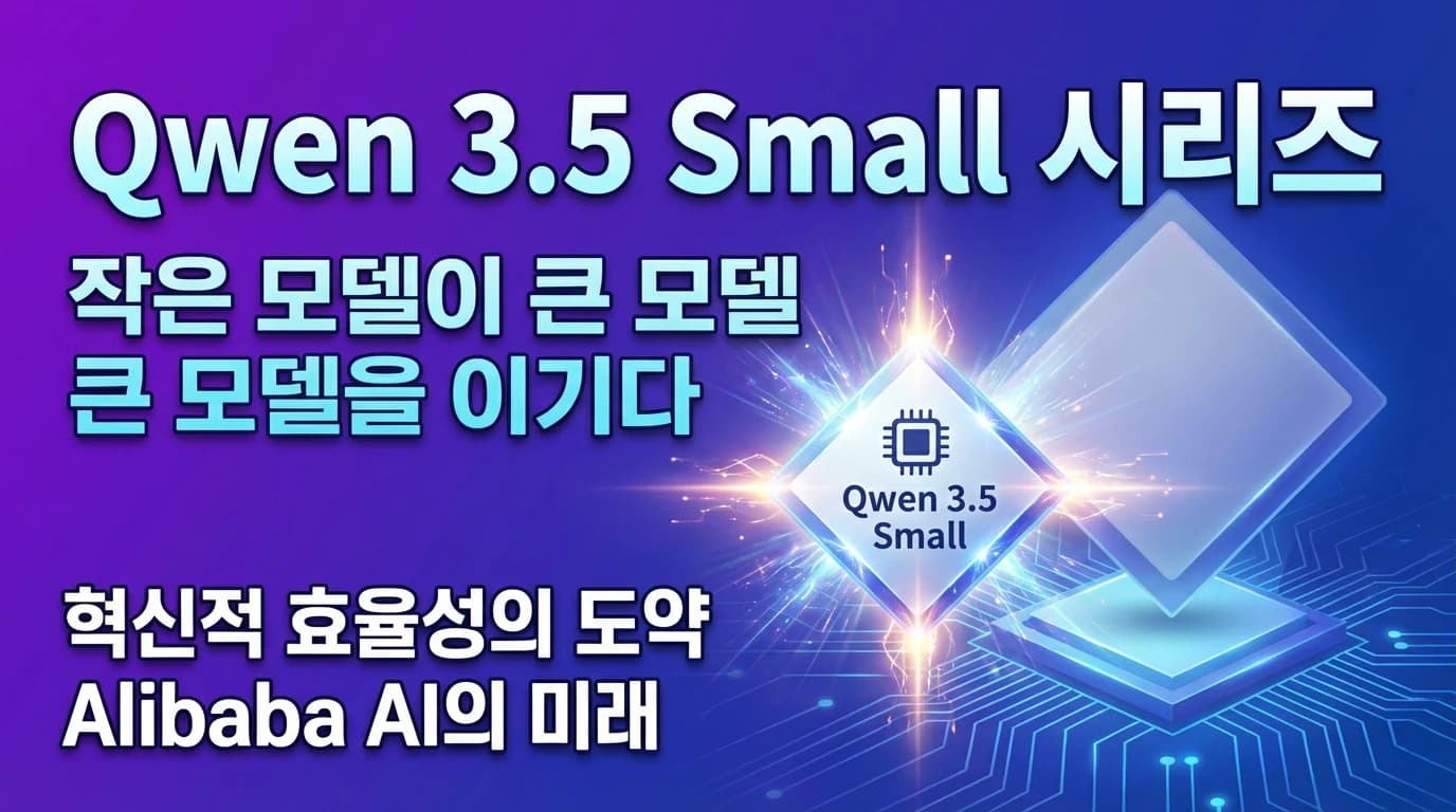 Qwen 3.5 Small 시리즈 출시: 9B 모델이 120B를 이기는 시대
