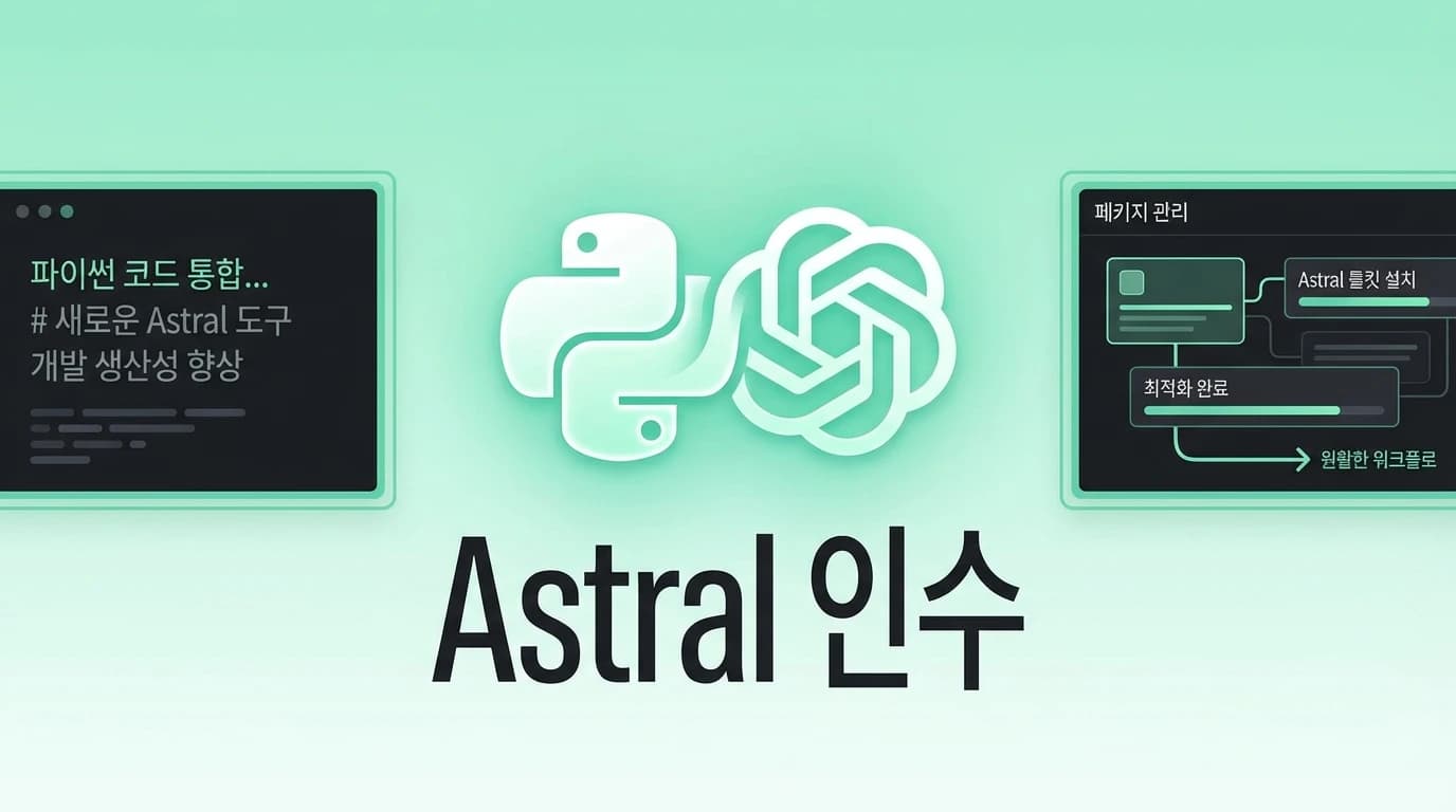 OpenAI, Python 도구 기업 Astral 인수: Codex에 uv/Ruff 통합 추진