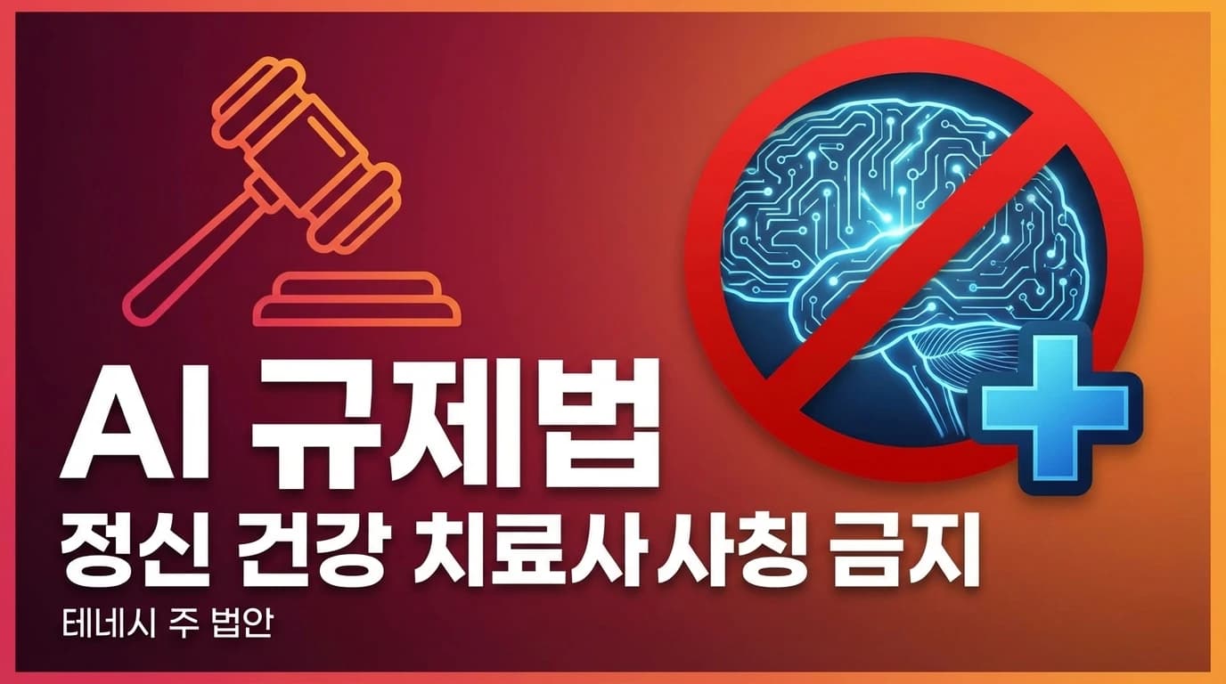 테네시주 AI 정신건강법 서명: AI 챗봇의 치료사 사칭을 금지하다