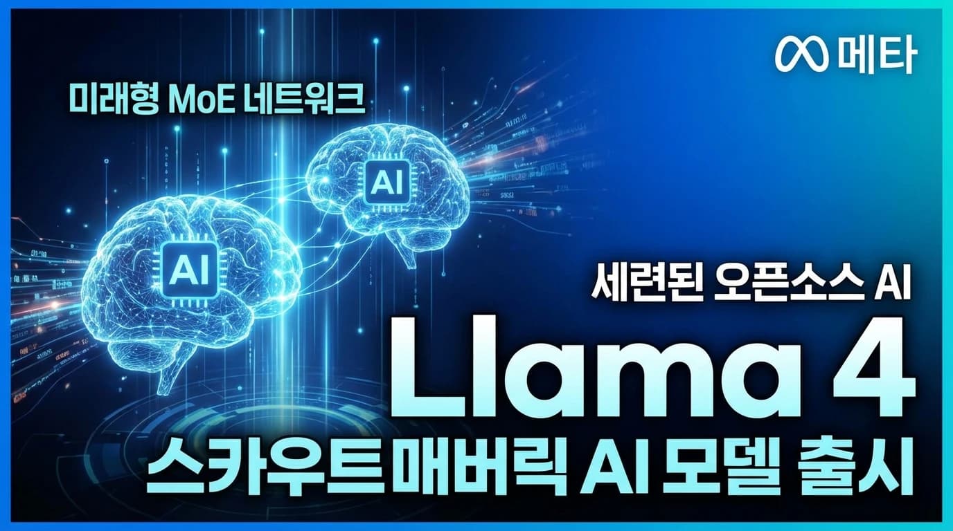 Meta Llama 4 Scout & Maverick: MoE 멀티모달로 오픈소스 AI 판도를 바꾸다