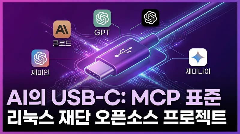 MCP, 'AI의 USB-C'로 자리잡다: Anthropic·OpenAI·Google 모두 채택한 표준 프로토콜