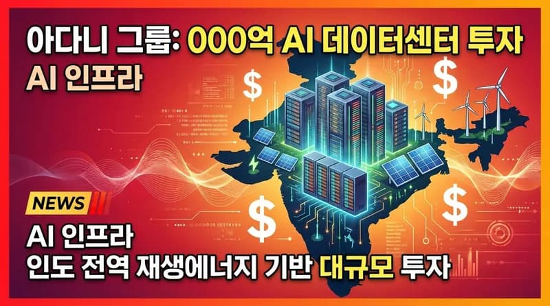 Adani, $1,000억 AI 데이터센터 투자: 인도 AI 인프라의 초대형 베팅
