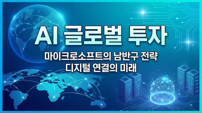 Microsoft, 500억 달러 AI 글로벌 사우스 투자 선언: 디지털 격차 해소 전략