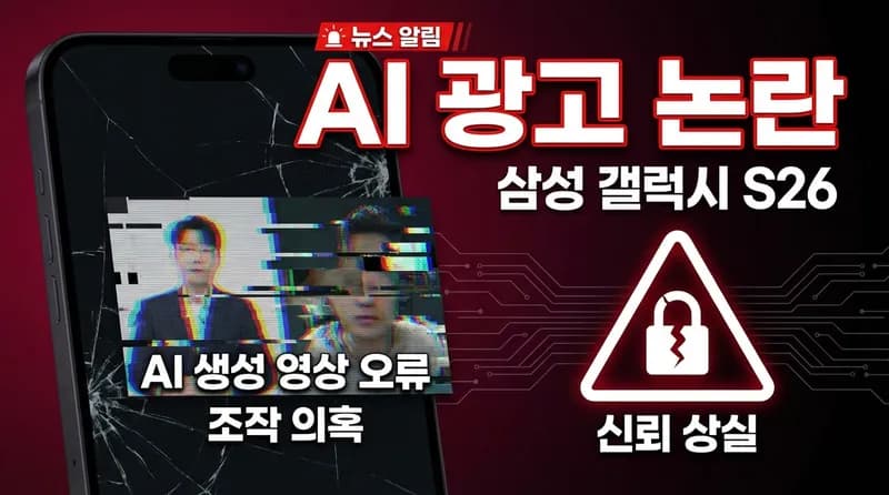 Samsung Galaxy S26 AI 생성 광고 논란: 카메라 성능을 AI로 보여주는 아이러니