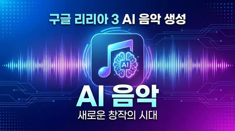 Google Lyria 3 출시: Gemini 앱에서 AI 음악을 만든다