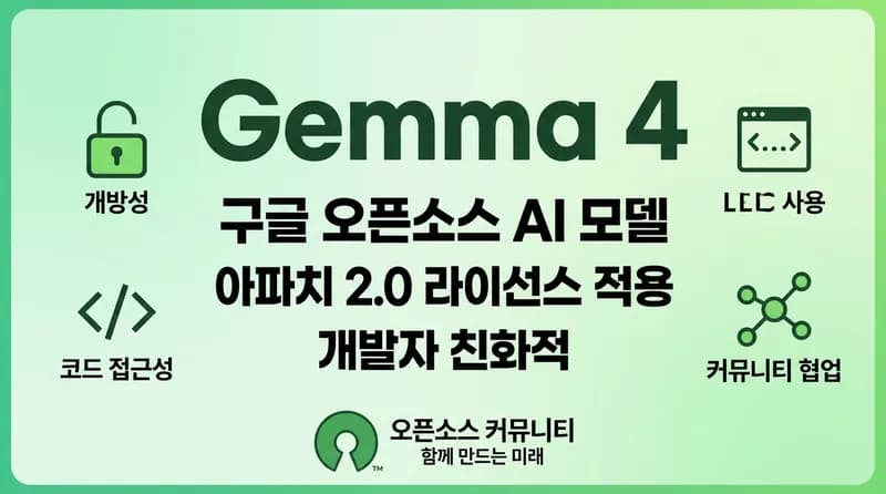 Google Gemma 4 출시: Apache 2.0 라이선스로 전환한 최강 오픈 모델