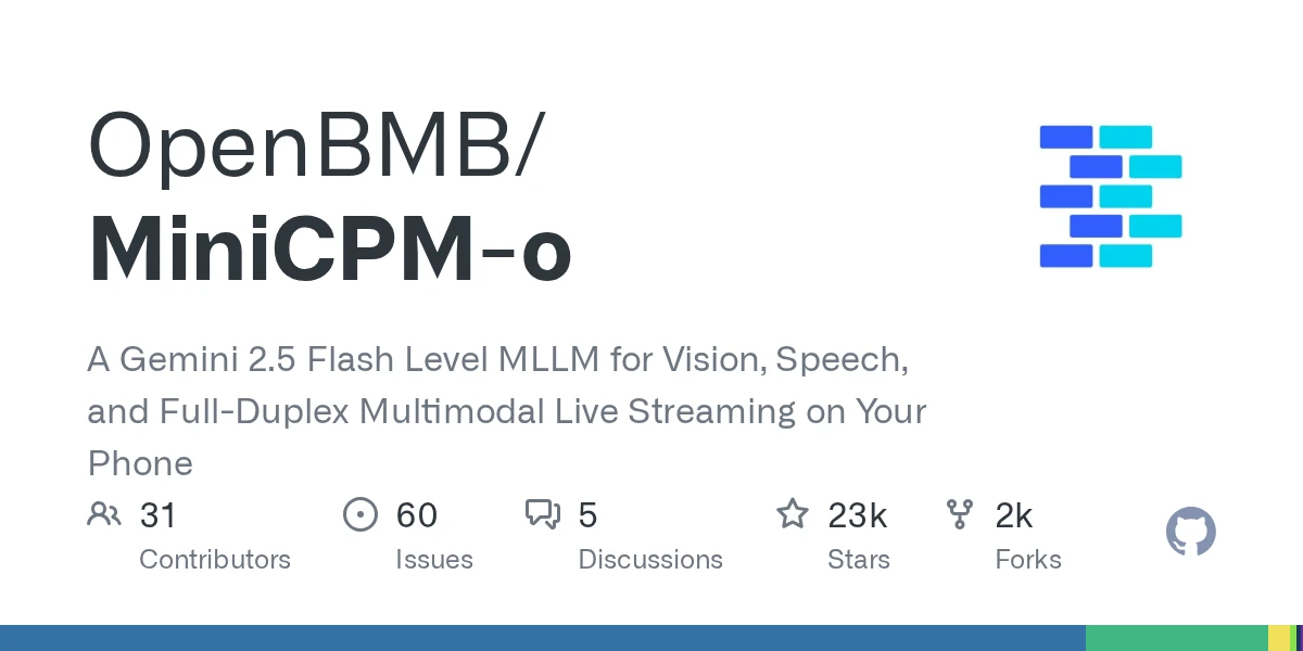 MiniCPM-o - Open Source | AIWire | AIWire