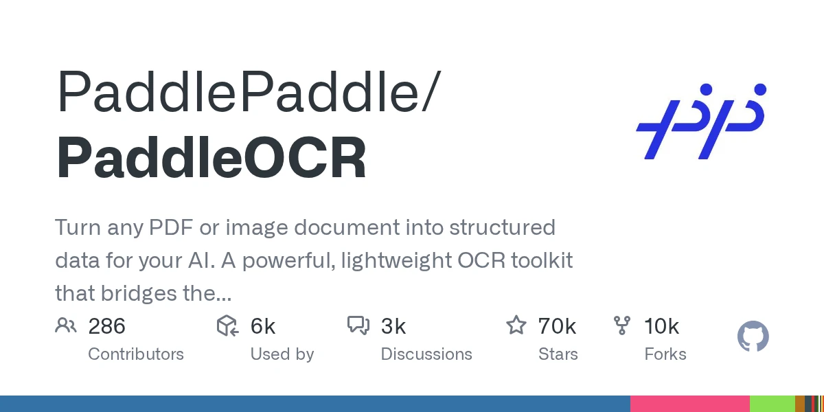 PaddleOCR - Open Source | AIWire | AIWire