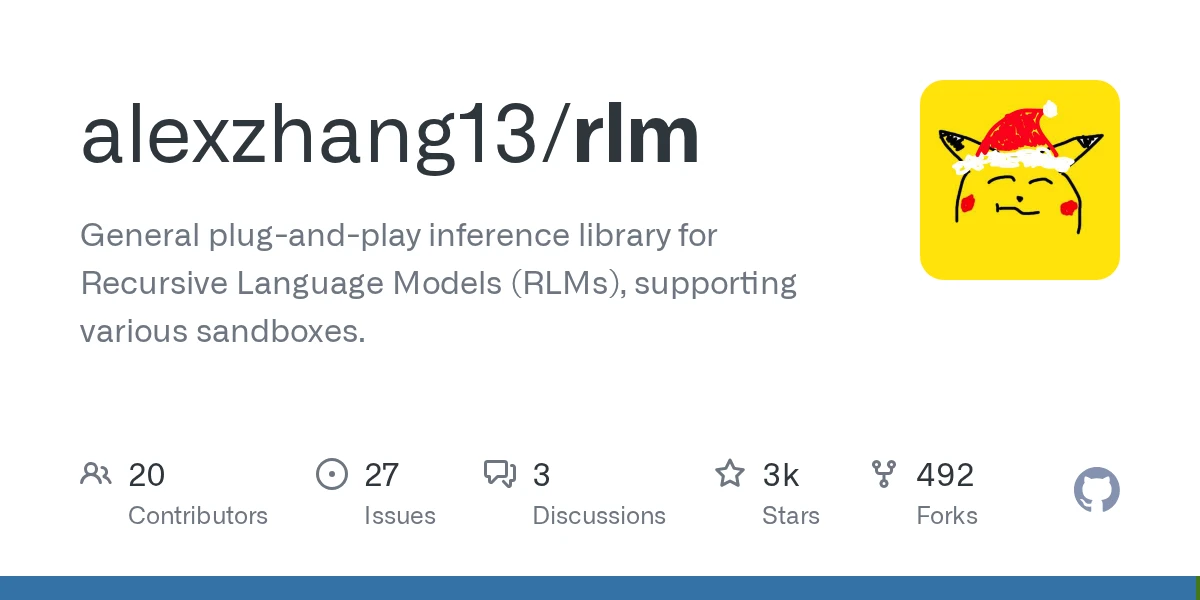 RLM (Recursive Language Models) - Open Source | AIWire | AIWire